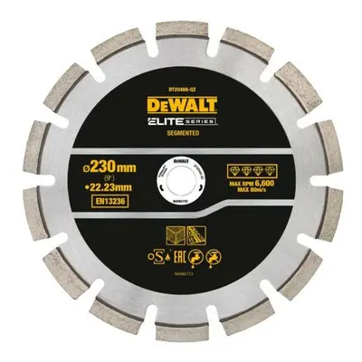 DEWALT TARCZA DIAM.SEG. 230mm ELITE ASFALT/BETON