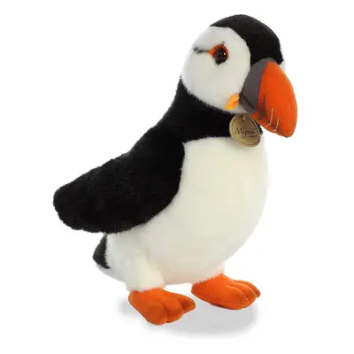 AURORA 26264, 26325, MiYoni Puffin, 10.5In, Soft Toy, Black and White, Multi coloured