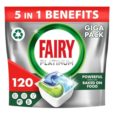 FAIRY Platinum All-In-One Dishwasher Tablets Bulk Original With Anti-Dull Technology/Rinse Aid A