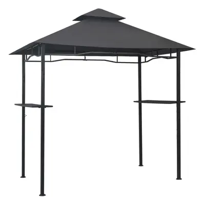 vidaXL BBQ Gazebo 240x150x255 cm - Sturdy Steel Construction - Anthracite Colour - Weatherproof 