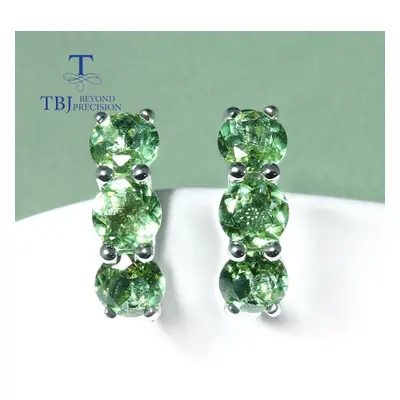 (brown,green, M) Color Change Zultanite Clasp Earrings Sterling Silver Fine Jewelry For Women Gi