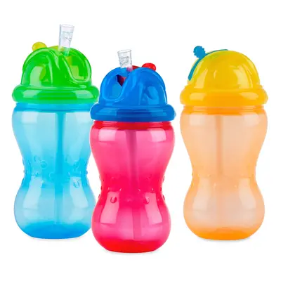 Nuby Pack Boy Mega Flip It Cup with Soft Flex Straw Oz