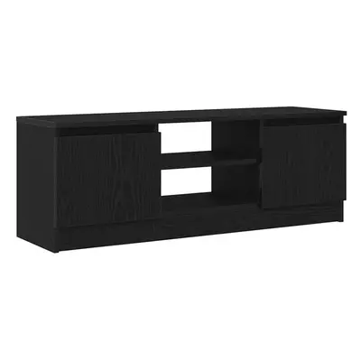 vidaXL TV Cabinet Black Oak 102x30x36 cm Engineered Wood TV stand