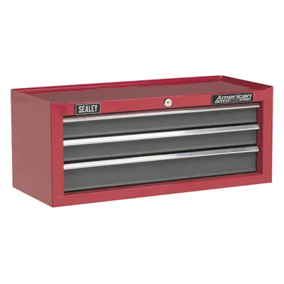 605 x x 250mm RED Drawer MID-BOX Tool Chest Lockable Storage Unit Cabinet