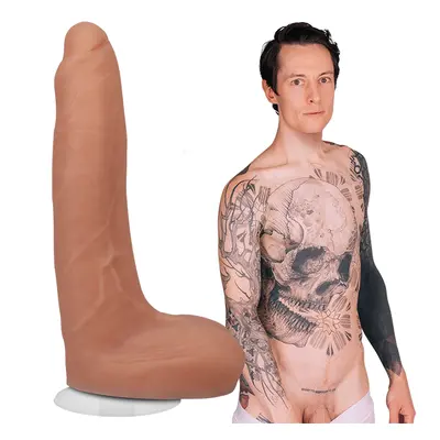 Signature Cocks Owen Gray Silicone Cock with Suction Cup Inch