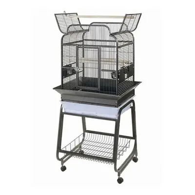 Strong Parrot Cage Villa Large Metal Bird Aviary Gaia Silverstone Grey