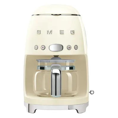 Smeg DCF02CRUK Filter Coffee Machine with Timer - Cream