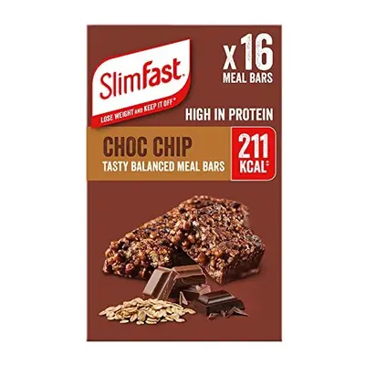 Choc Chip Tasty Balanced Meal Bars, x 60g