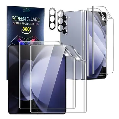 Samsung Fold Screen Protector, [2 +2 +2 Pcs Inside and Front and Camera Lens Screen Protector] W