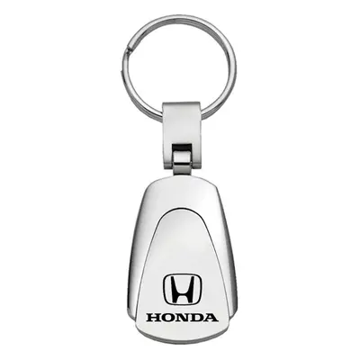 Au-TOMOTIVE GOLD INC. Officially Licensed Chrome Metal Tear Drop Key Chain for Honda