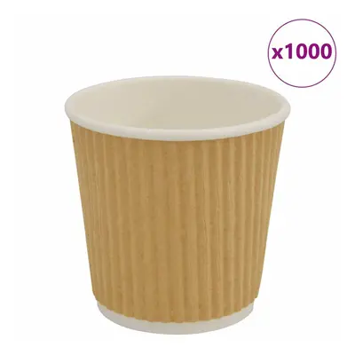 (100ml) vidaXL Paper Coffee Cups Disposable Cup Coffee Hot Beverage Cup pcs Brown