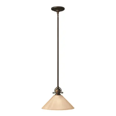 1 Bulb Ceiling Pendant Light Fitting Olde Bronze LED E27 60W Bulb