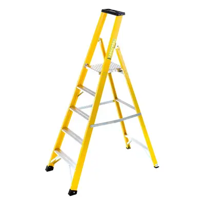 1.2m FIBREGLASS Platform Step Ladders Tread Professional Lightweight Steps