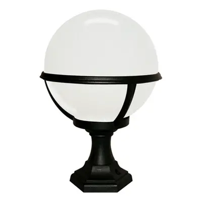 Outdoor IP44 Bulb Wall Ground Pedestal Lamp Light Black LED E27 100W d01069