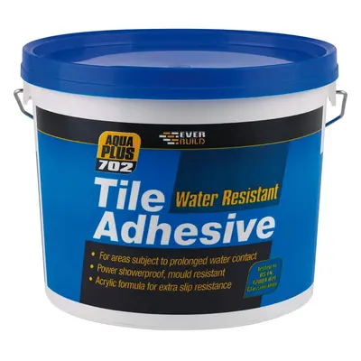 Everbuild Water Resistant Tile Adhesive, Off White, 7.5 kg