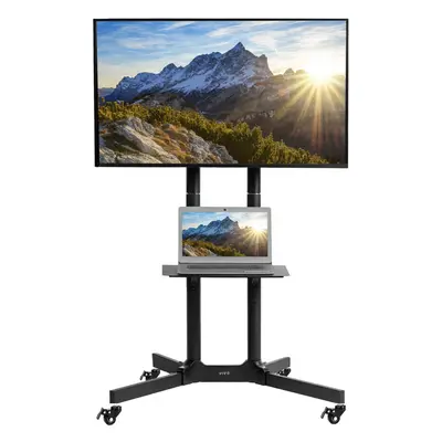 VIVO Mobile TV Cart for to inch Screens up to lbs LCD LED OLED 4K Smart Flat and Curved Panels R