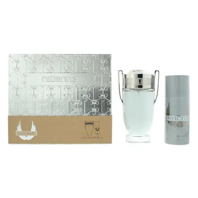 Paco Rabanne Invictus Piece Gift Set: Eau de Toilette 200ml - Deodorant Spray 150ml