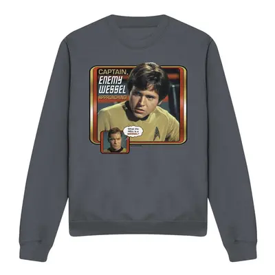 (XXL, Charcoal) Star Trek Unisex Adult Enemy Wessel Sweatshirt