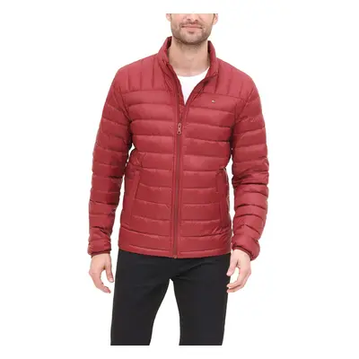 Tommy Hilfiger Men's Big & Tall Packable Down Puffer Jacket Red 2X