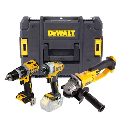 Dewalt DCK383 18v Brushless DCD796 Drill DCF887 Impact DCG412 Grinder Bare TSTAK