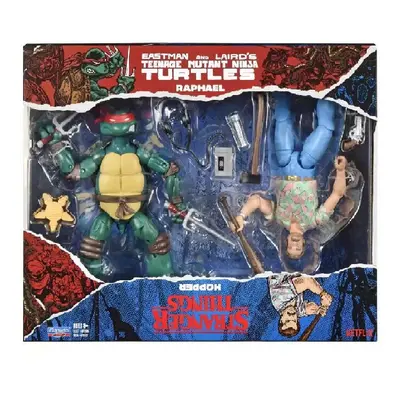 Bandai Pack Action Figure VS TMNT VS Stranger Things Raphael & Hopper