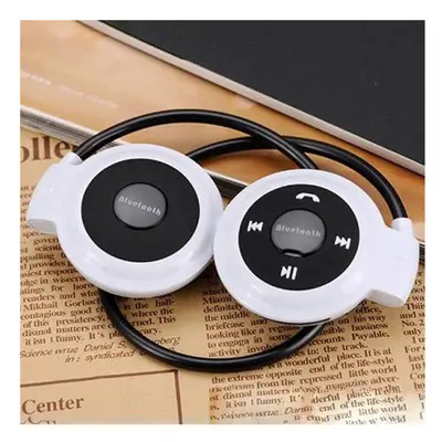 (White) Women Men Sport Wireless Bluetooth Headphones Stereo Earphones Mp3 Music