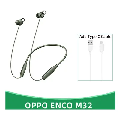 (Add Type C Cable) OPPO ENCO M32 TWS Earphone Bluetooth 5.0 Wireless Headphone 220mAh Battery