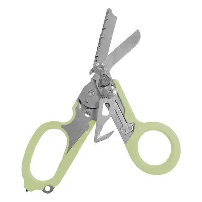 (Silver Fluorescence) Multifunction Portable Emergency Shears with Lock Latch Tactical Folding S