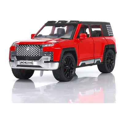 (Red) 1/32 Alloy Model Cars BYD Look Up Off-road Vehicles Diecasts Model Toy Doors Can Be Opened