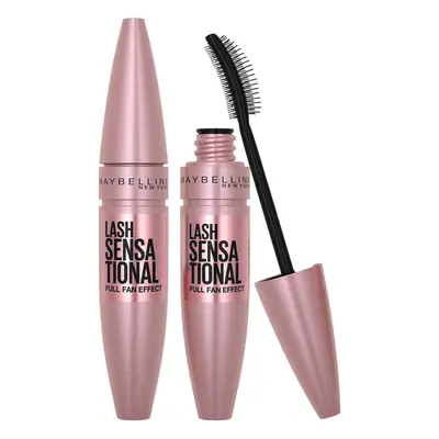 Maybelline New York Lash Sensational Volumizing and Thickening Mascara, Very Black, Duo Bundle