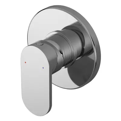 Current Contemporary Bathroom Round Concealed Manual Shower Valve with Lever Handle, 110mm, Chro