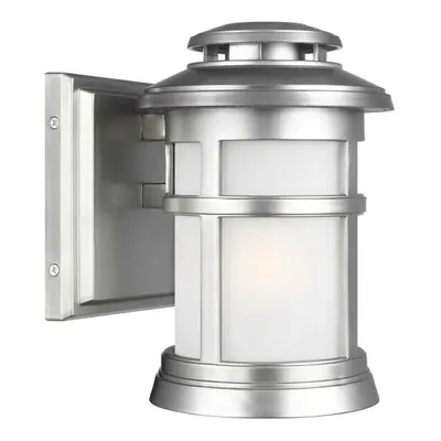 Outdoor IP44 Bulb Wall Light Lantern Painted Brushed Steel LED E27 60W d00863