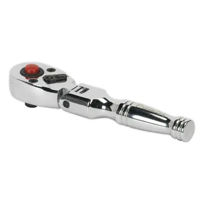 72-Tooth Stubby Flexi-Head Ratchet Wrench - 1/4 Inch Sq Drive - Flip Reverse