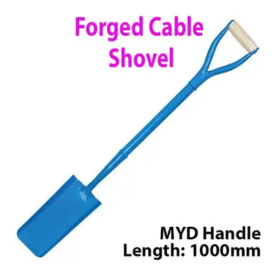 Solid Forged Steel 1000mm Cable Digging Shovel MYD Handle Gardening Tool