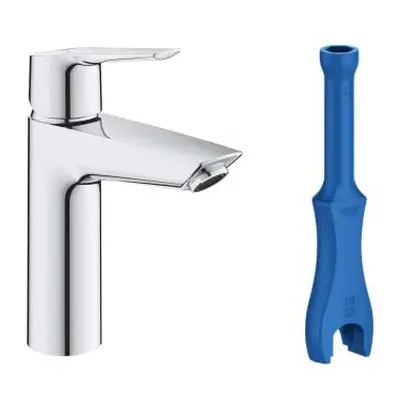 GROHE QUICKFIX Start | Bathroom basin mixer tap with click-clack push waste | Easy to install an