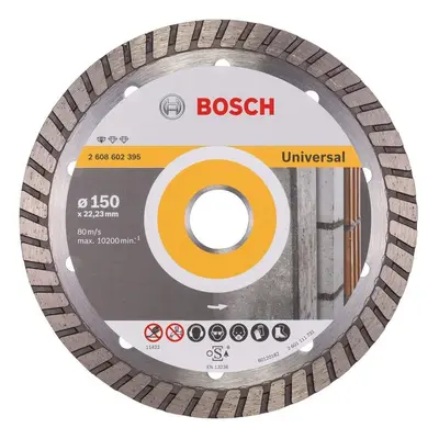 Bosch Standard for Universal Turbo Diamond Cutting Disc, 150mm Ã, 22.23mm x 2.5mm x 10mm