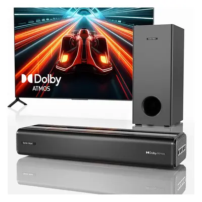 Sonic Blast Sound Bar with subwoofer for Smart TV Dolby Atmos 2.1CH Wireless Bluetooth 3D Surrou