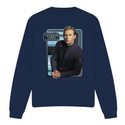 (L, Navy) Star Trek Unisex Adult Trip Tucker Sweatshirt