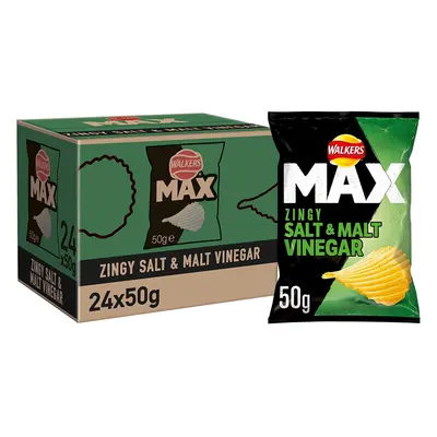 Walkers Max Salt and Vinegar Crisps g (Case of 24)