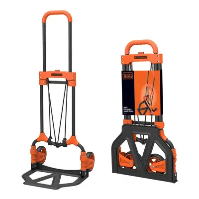 Black+Decker Folding Collapsible Trolley Sack Cart Telescopic Handle Cord Grip