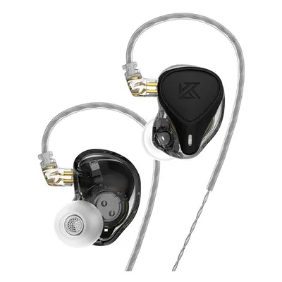 (Black NO MIC) KZ ZEX Pro In-Ear HIFI Headset Electrostatic +Dynamic+Balanced Earphone