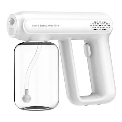 (white) New Handheld Atomizer Spray Gun Mist Sprayer Sanitizer Machine Cordless Electric Recharg