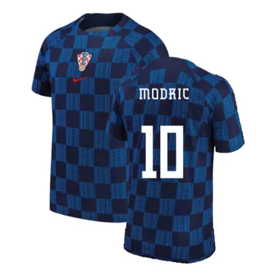 (S) Croatia Pre-Match Training Shirt (Navy) (Modric 10)