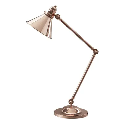 Table Lamp Pivoting Ball Shape Joints Angular Polished Copper LED E27 60W