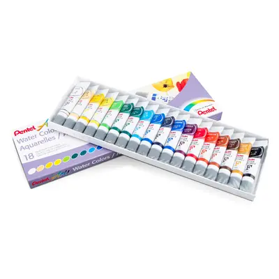 Pentel Arts Water Colors Assorted Colors Pack of WFRS-18