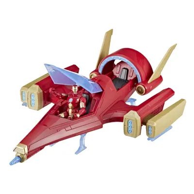 Marvel Avengers Epic Hero Series Iron Man Repulsor Blast Battle Jet 4-Inch (10 cm) Vehicle & Act