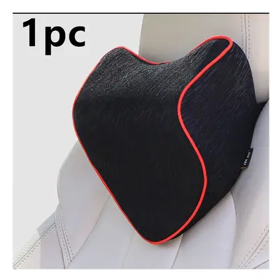 (1pc headrest) Memory Foam Car Seat Support Waist Cushion Automobile Slow Rebound Headrest