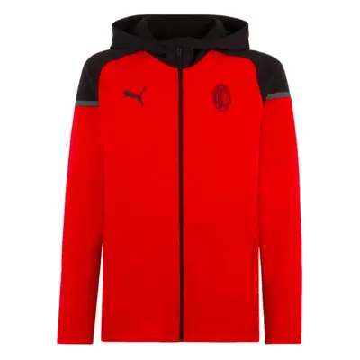 (3XL) AC Milan Casuals Hooded Jacket (Red)