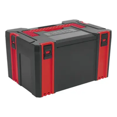 445 x x 250mm Stackable Tool Box - Portable RED ABS Storage Case / Chest