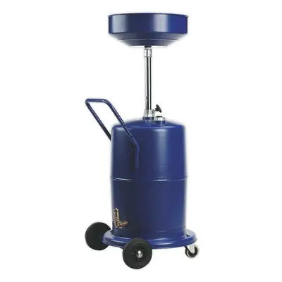 75L Pump Away Mobile Oil Drainer - Female Dry Fit Coupling - Height Adjustable